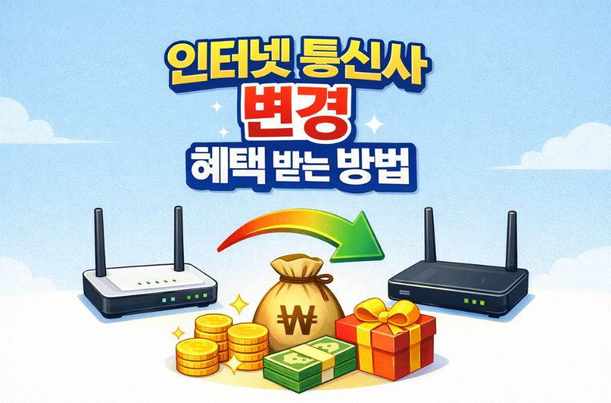 인터넷 통신사 변경 혜택 받고 이용하는 하는 방법